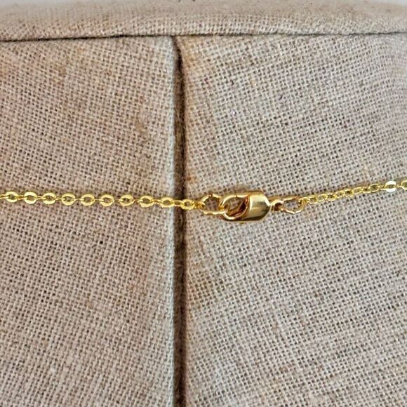 NWOT Olivia Jewelry Badass Bar Stainless Steel Chain Link Necklace Gold-tone OS - Picture 3 of 4